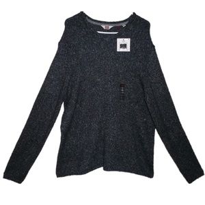 Hudson North Men's U-Neck Charcoal Sweater